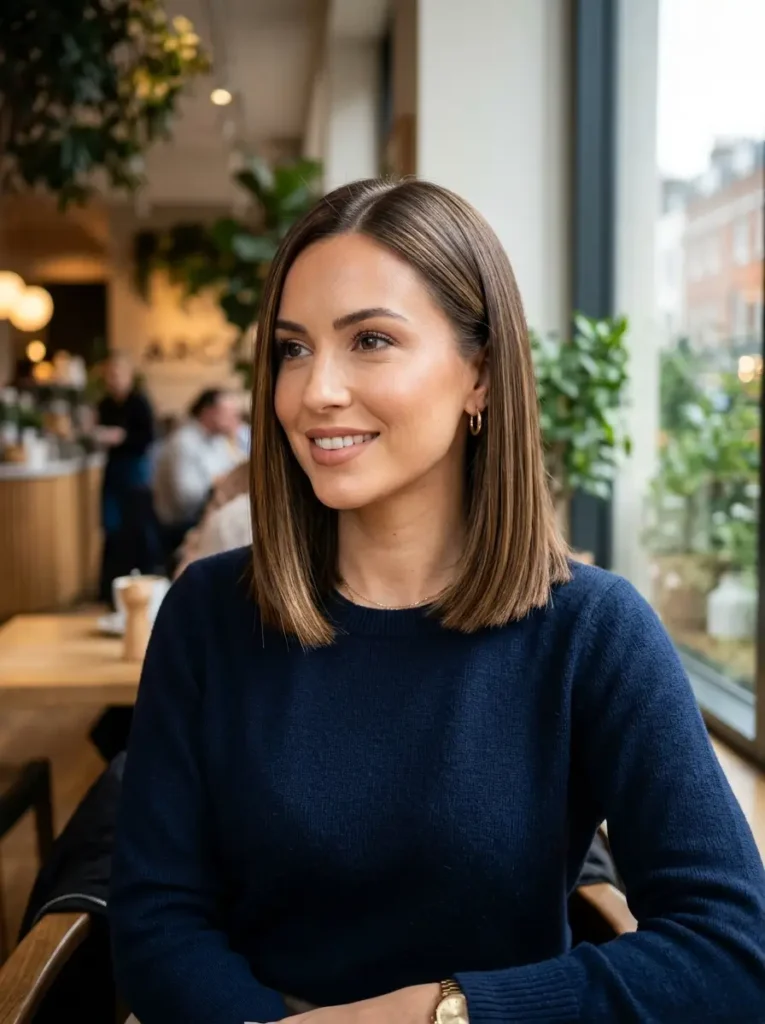 Sleek Shoulder Length Bob