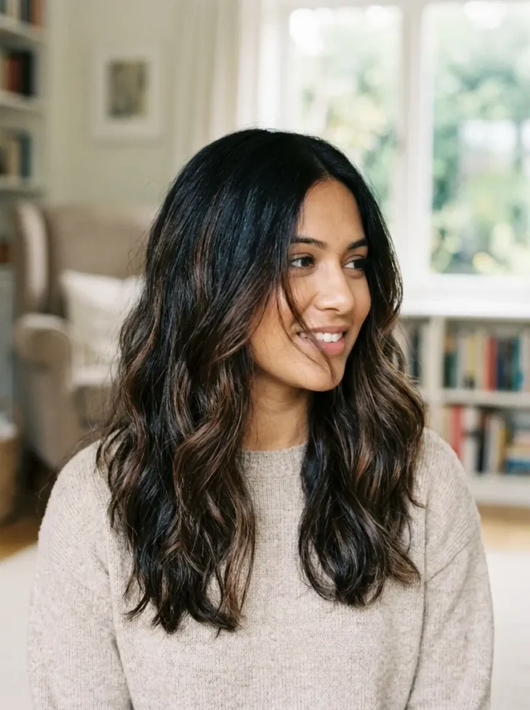 Soft Black Brown Hair