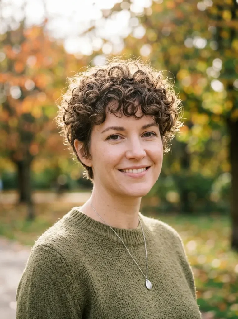 Soft Curly Pixie Cut