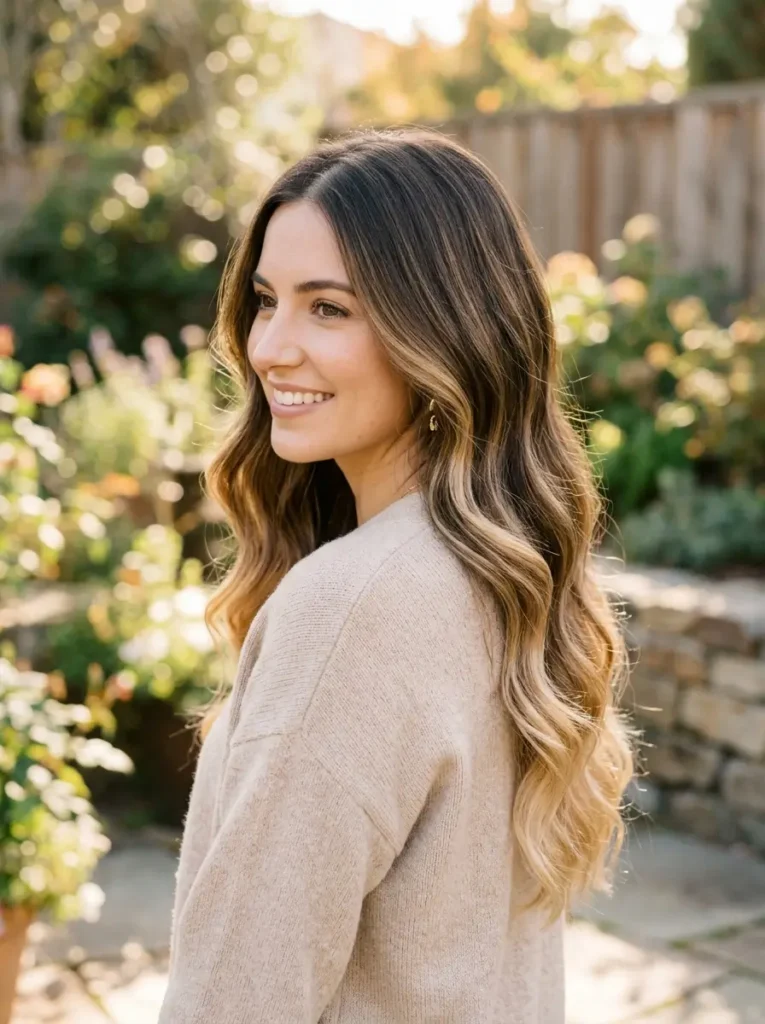 Soft Ombre Balayage for Brown Hair