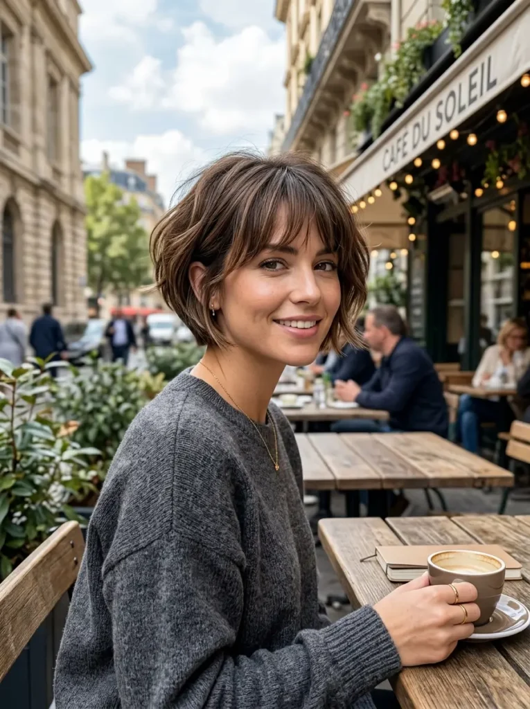 Stacked Bob With Soft Bangs