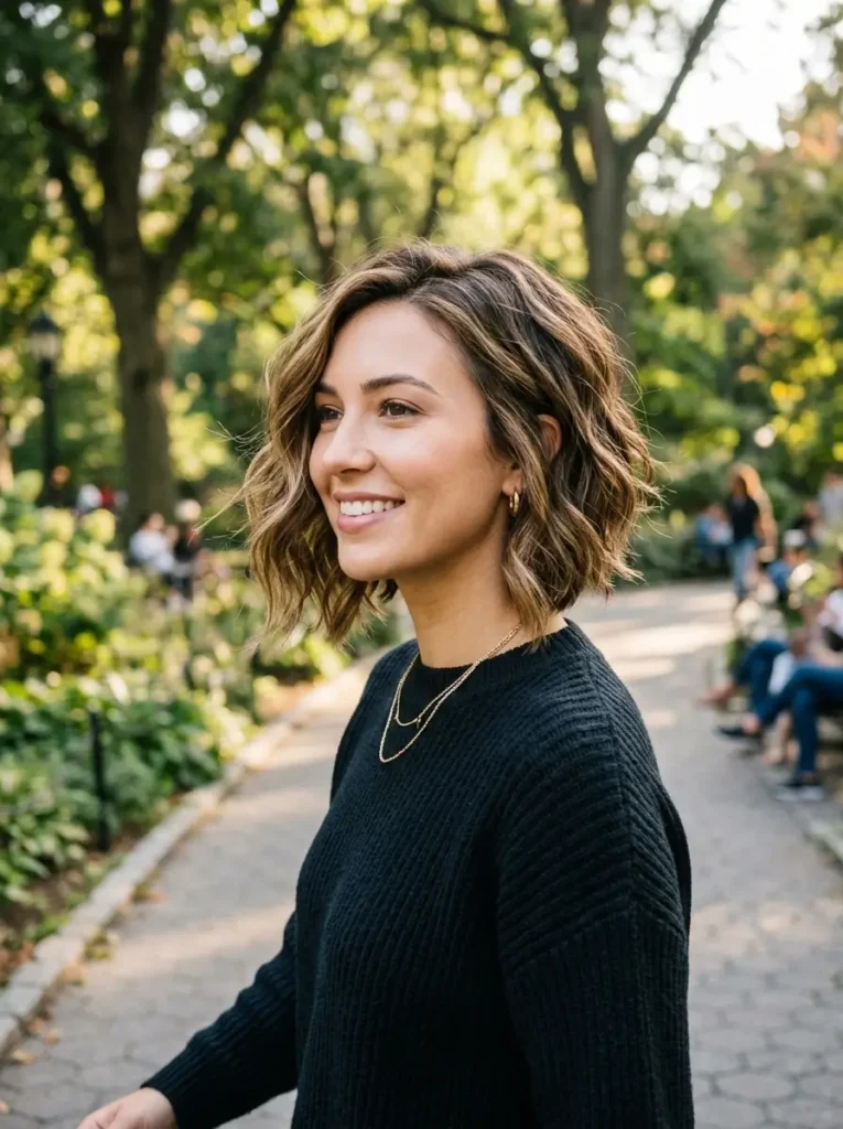 Stacked Wavy Bob