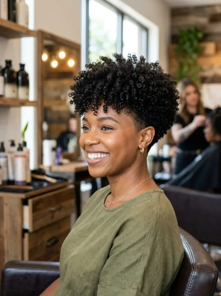 Tapered Curly Cut