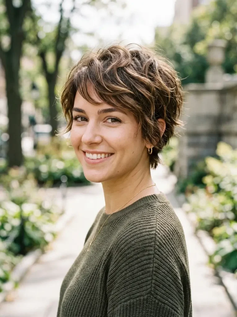 Textured Pixie Bob Haircut