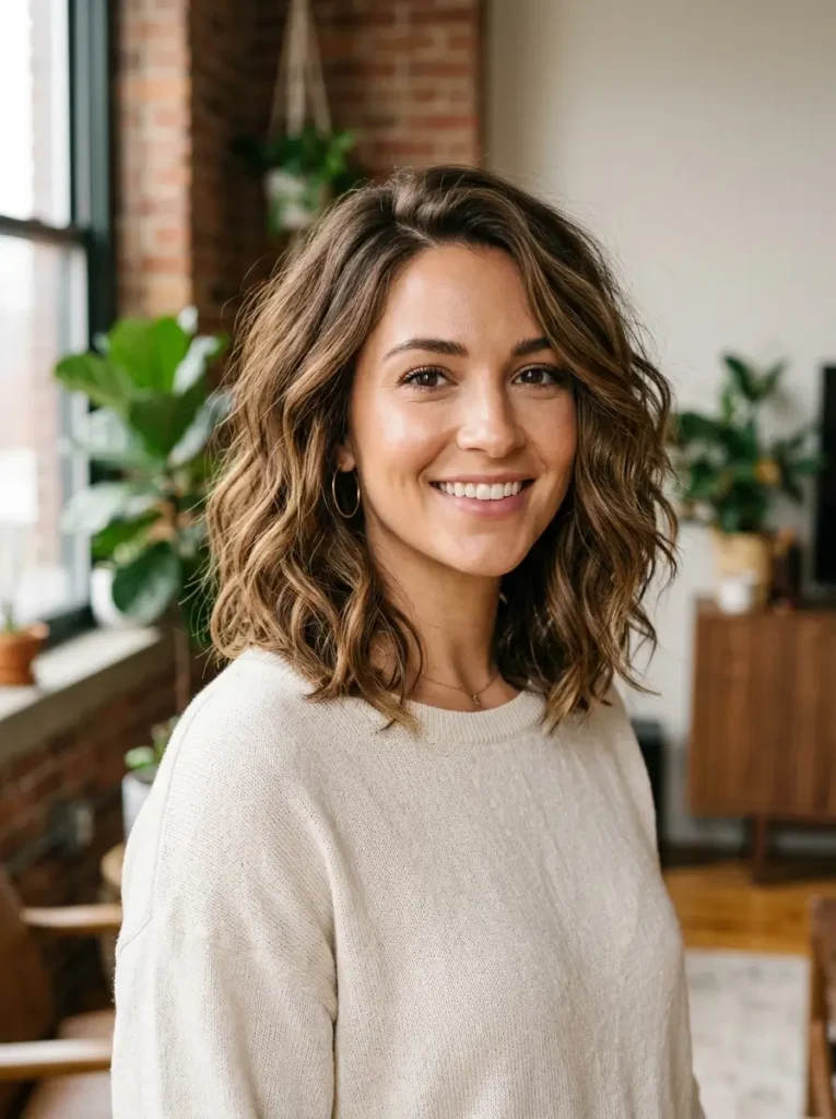 Textured Shoulder Length Bob