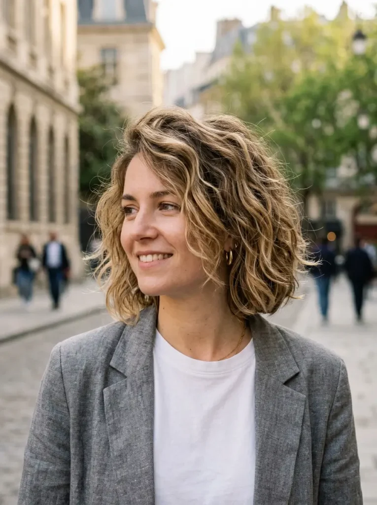 Tousled Wavy Bob