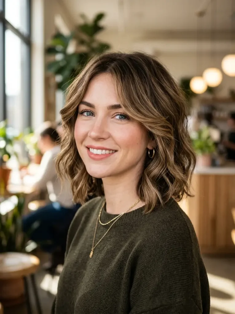 Wavy Bob with Face-Framing Layers