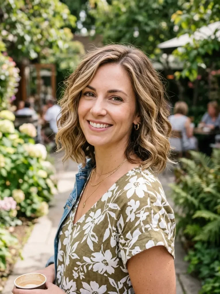 Wavy Bob with Highlights