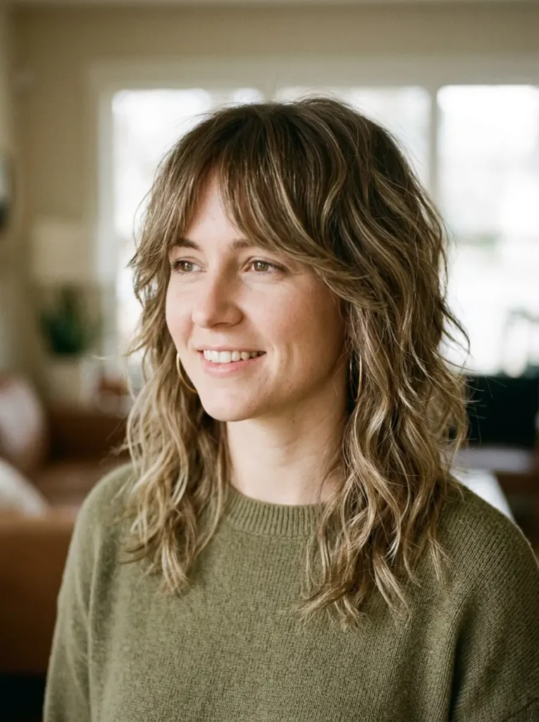 Wavy Shag for Fine Hair