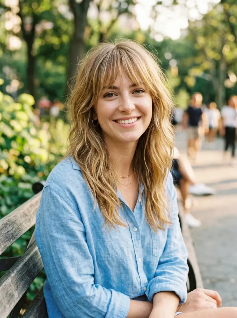 Wispy Layers with Bangs