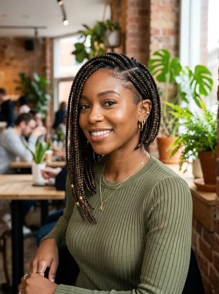 Asymmetrical Bob Braids