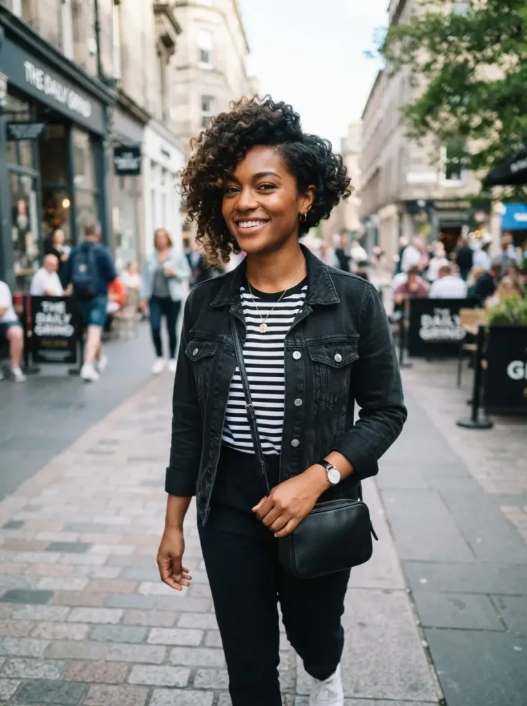 Asymmetrical Curly Bob