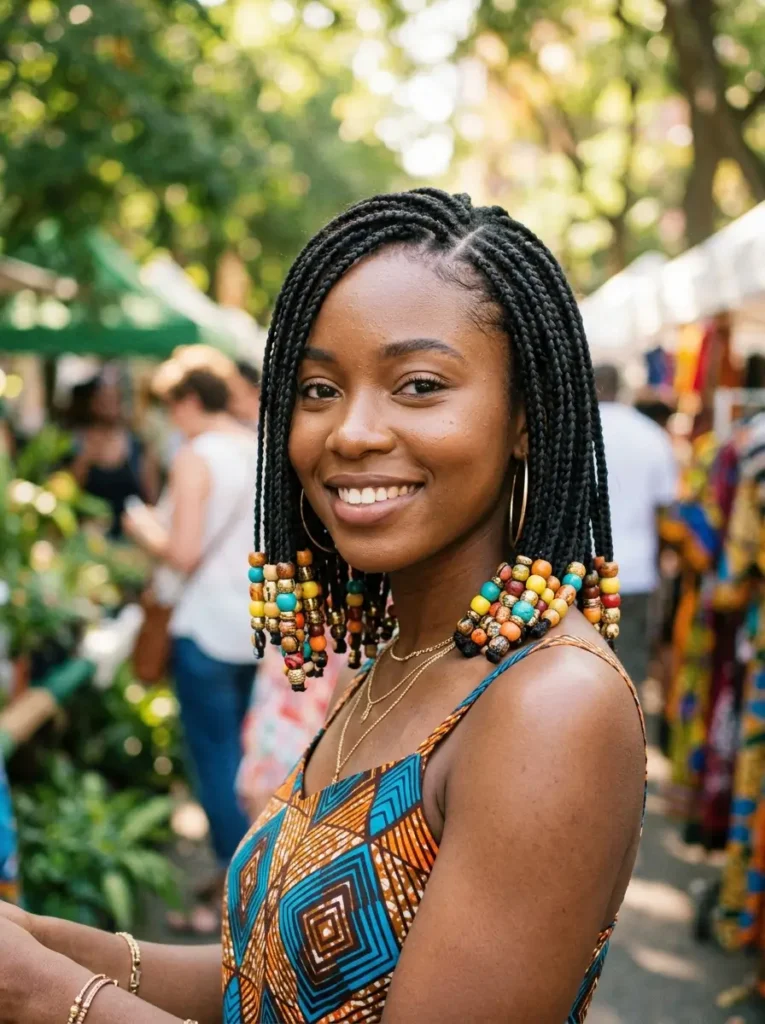 Bob Braids with Beads