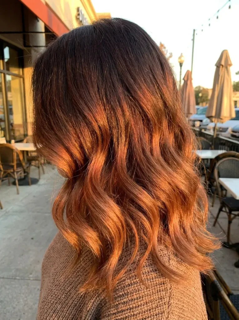 Brown to Copper Ombre