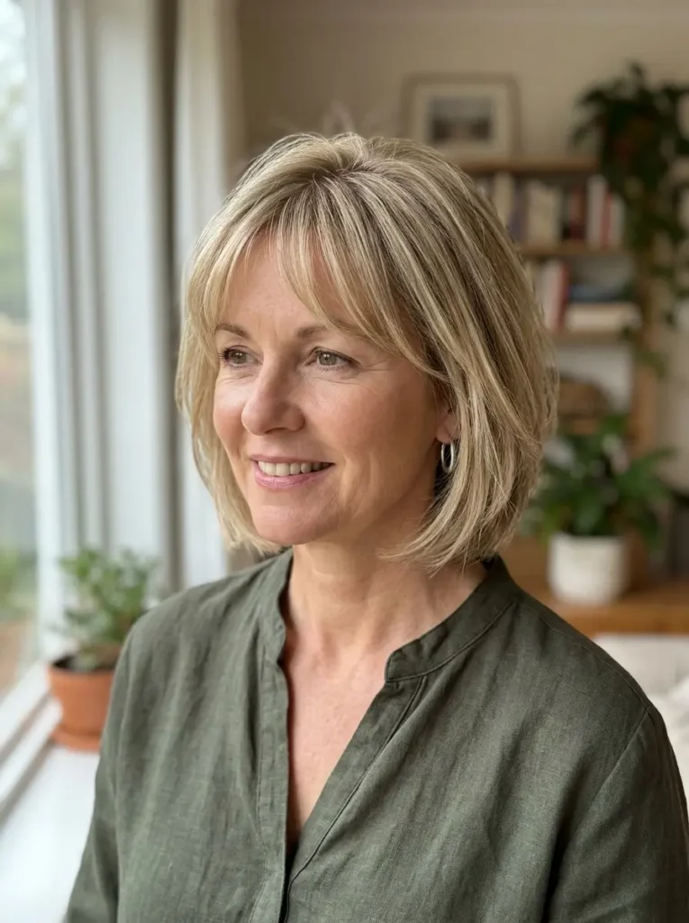 Chin-Length Bob for Thinning Hair