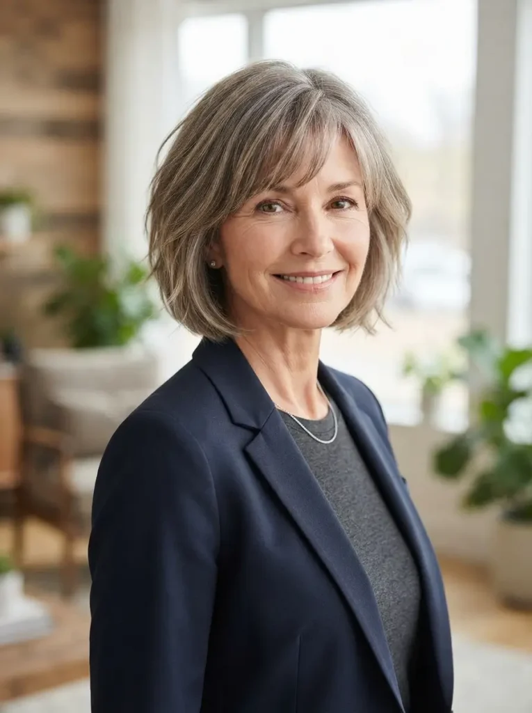 Chin-Length Textured Bob