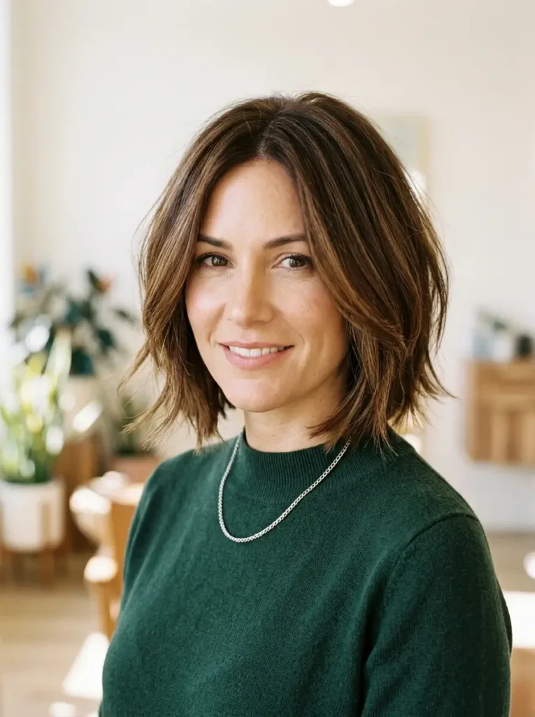 Classic Layered Bob Haircut