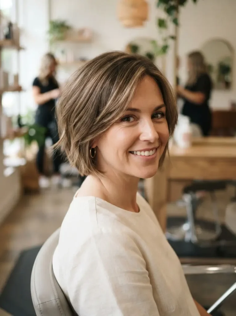 Classic Short Layered Bob