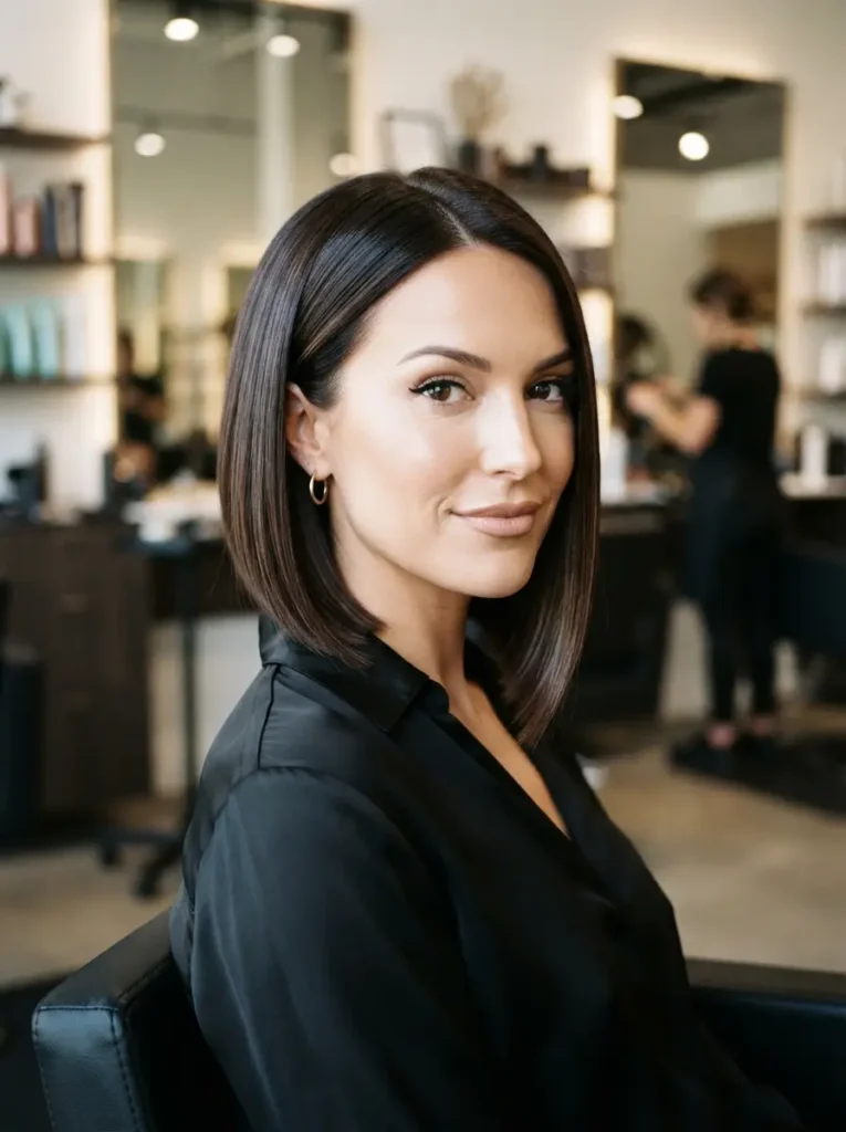 Classic Sleek Angled Bob