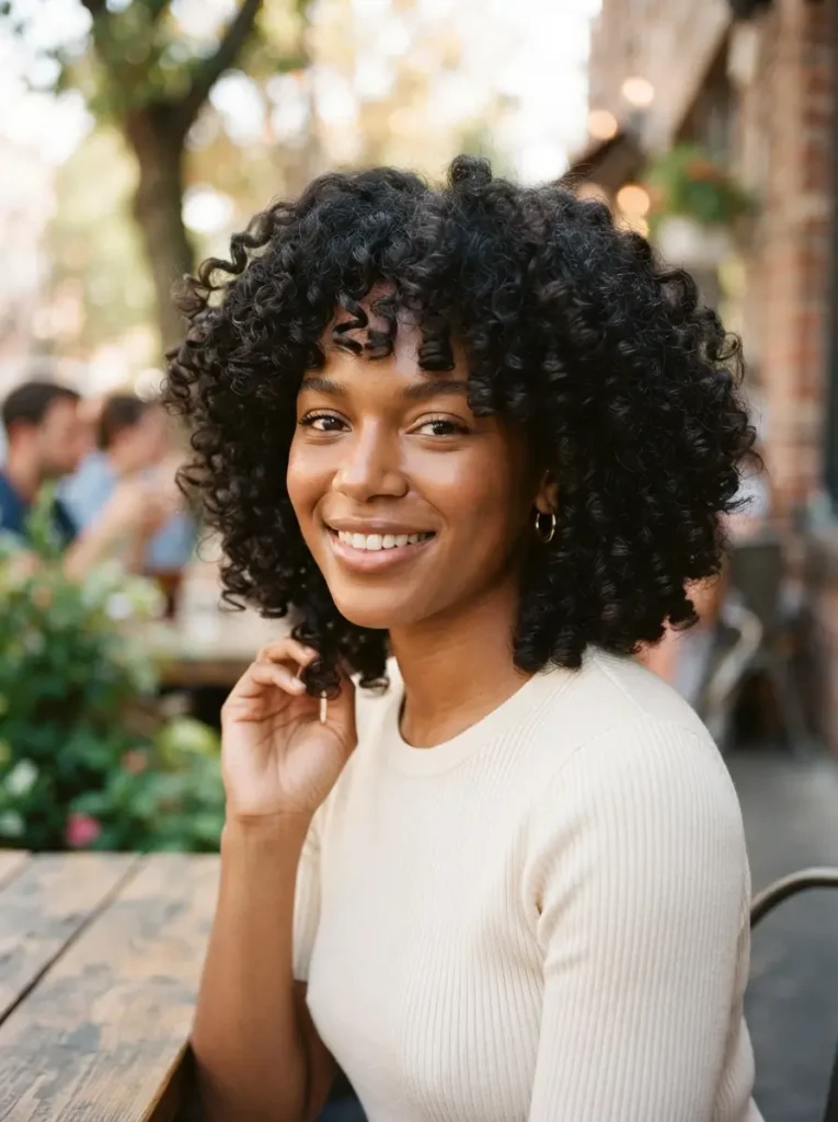 Curly Bob for Thick Hair
