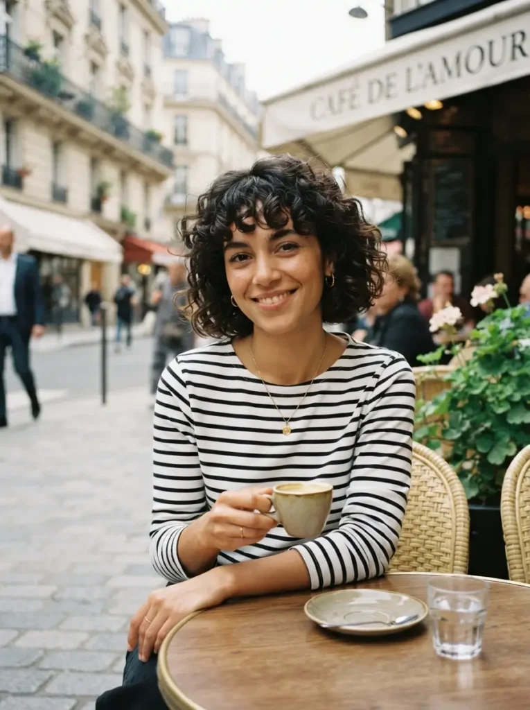 Curly French Bob