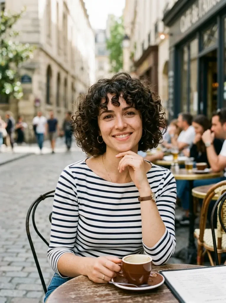 Curly French Bob