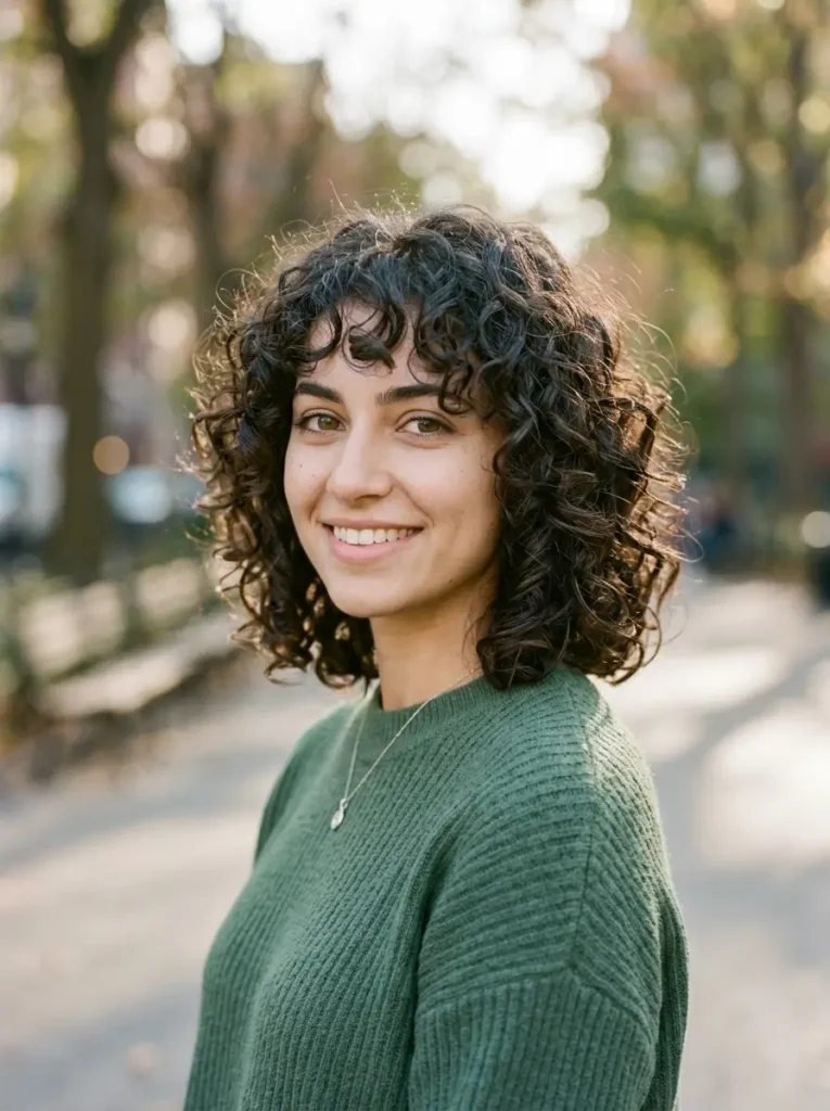 Curly Layered Bob