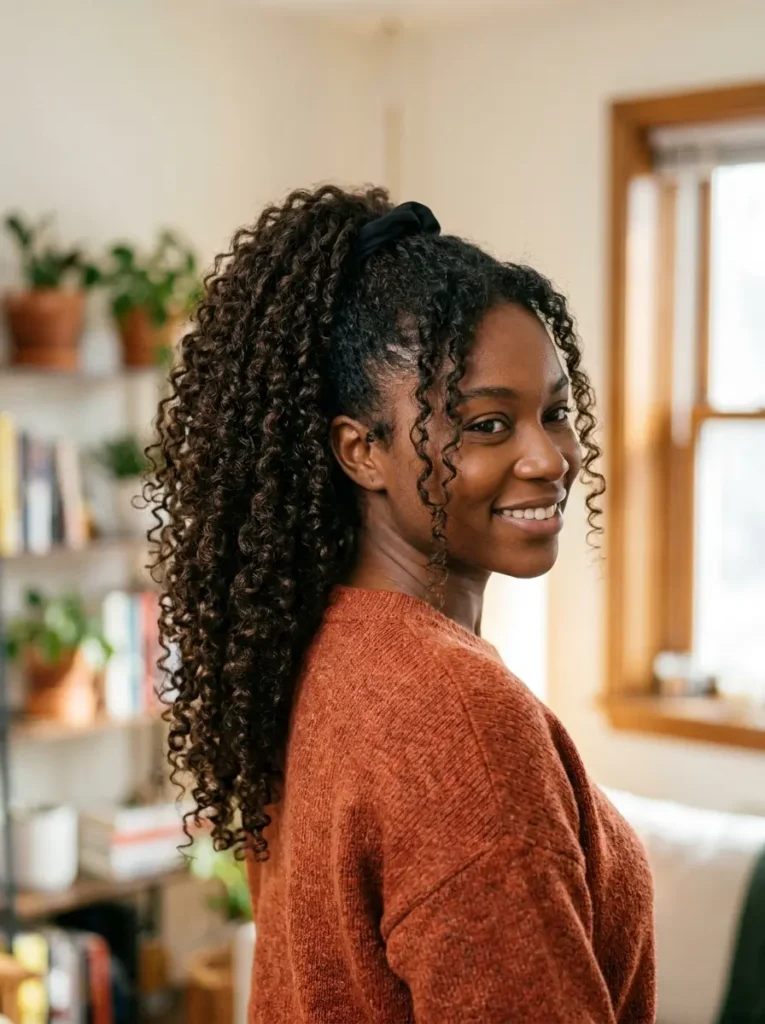 Curly Ponytail