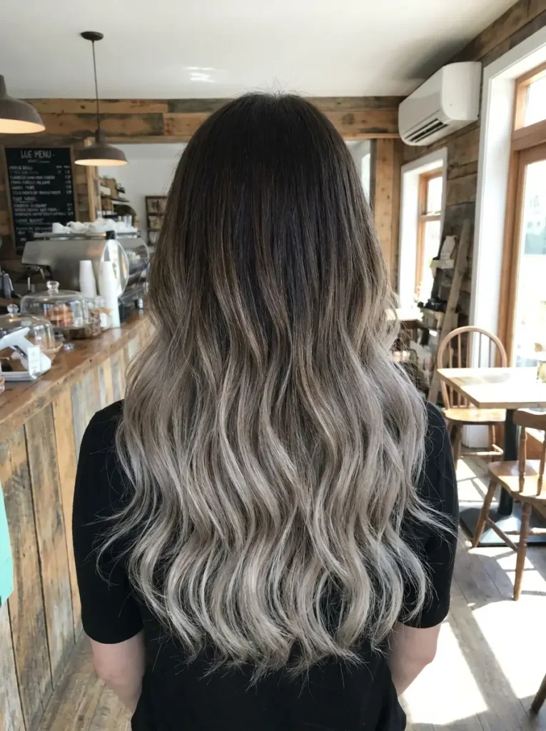 Espresso to Ash Blonde Ombre