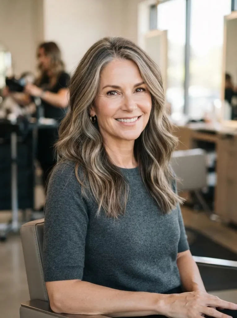 Gray-Blending Highlights for Brunettes