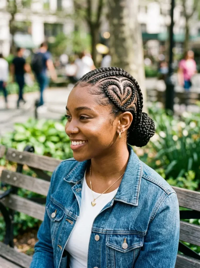 Heart Design Cornrows