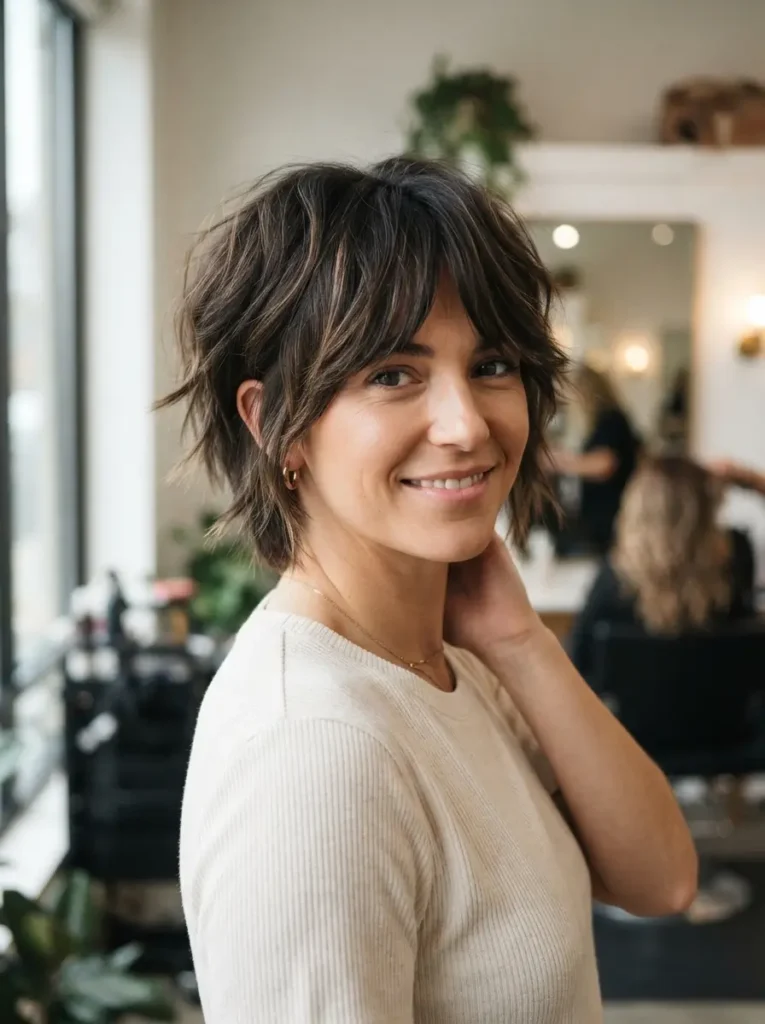 Layered Bixie Cut