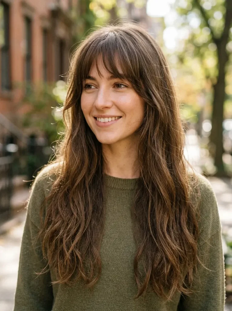 Long Hair with Wispy Bangs