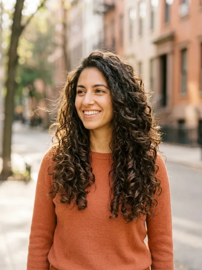 Long Layered Curly Haircut