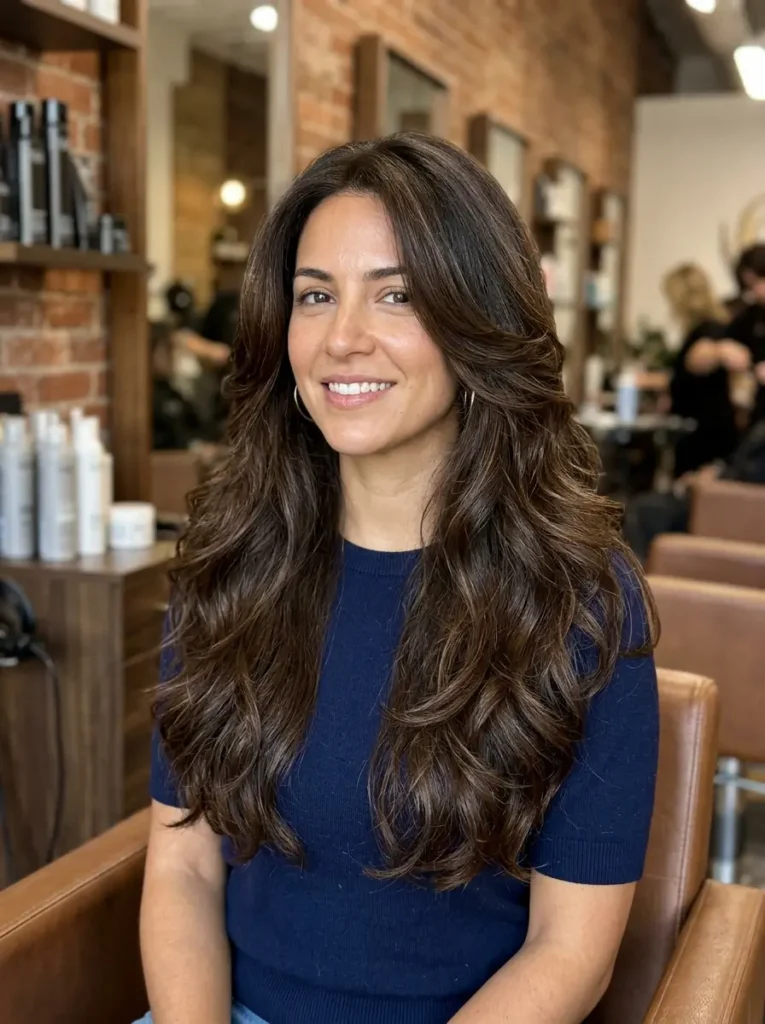 Long Layered Cut for Thick Hair