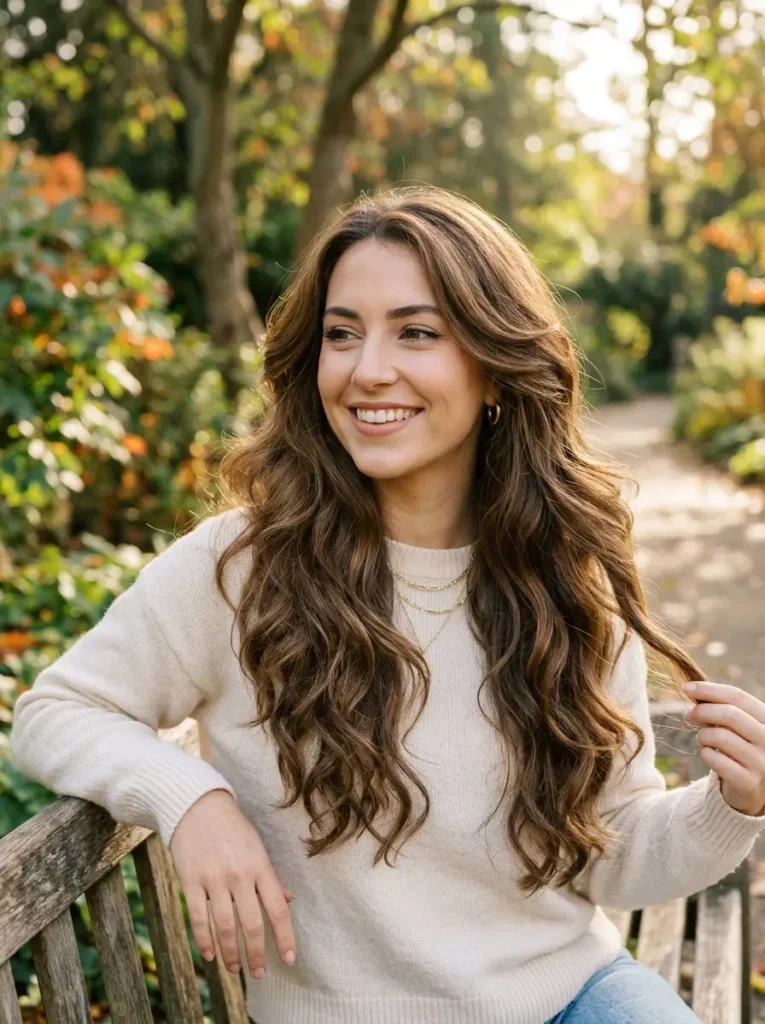 Long Layered Hair with Soft Waves