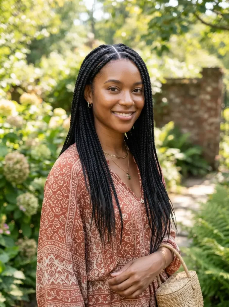 Medium Box Braids