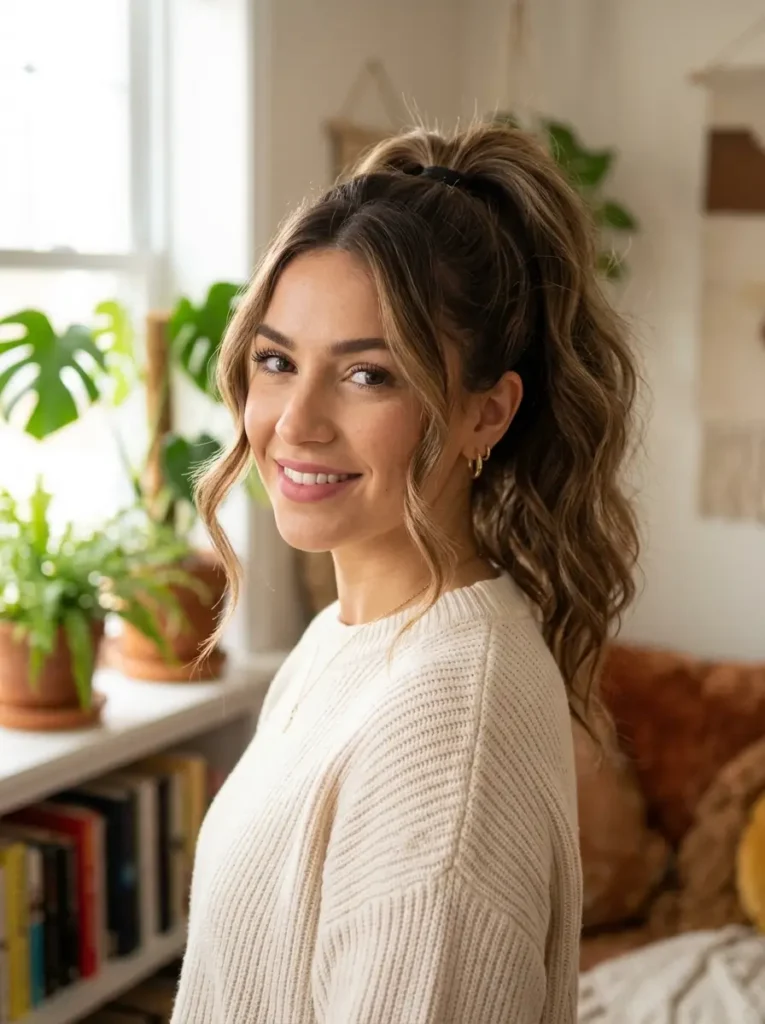 Ponytail with Face-Framing Pieces