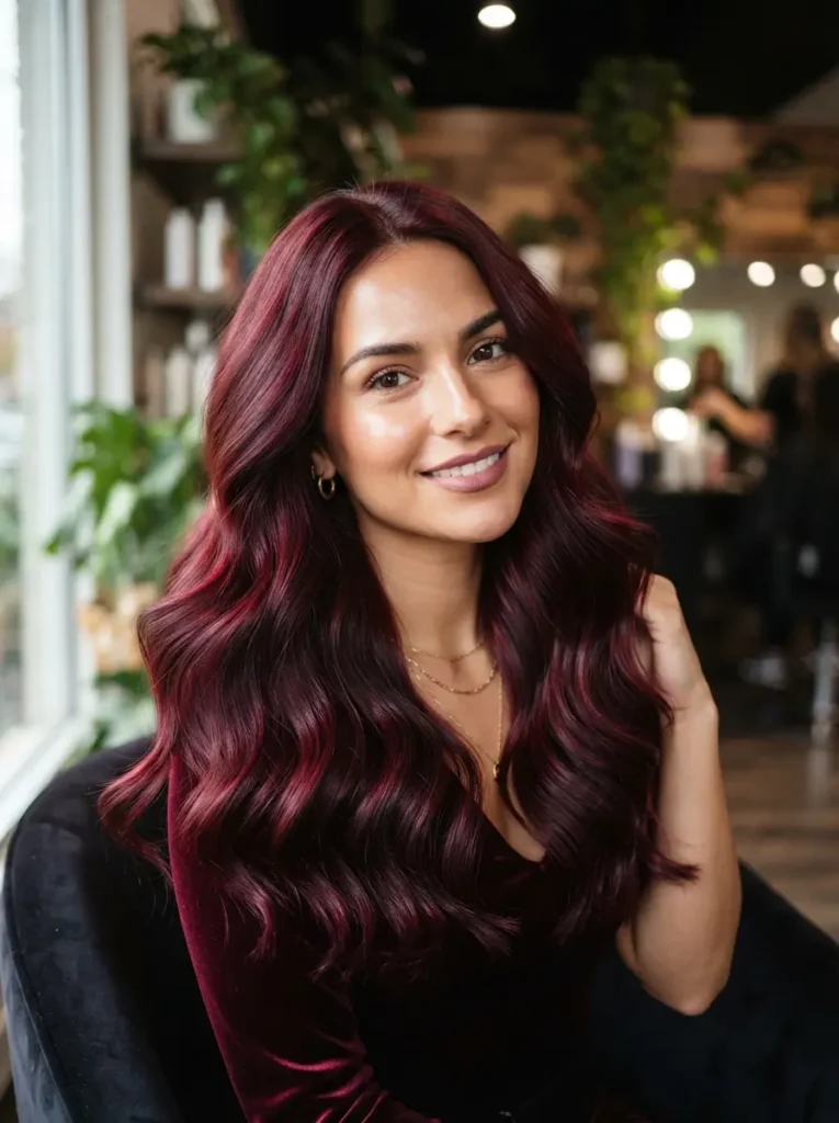 Rich Burgundy Velvet