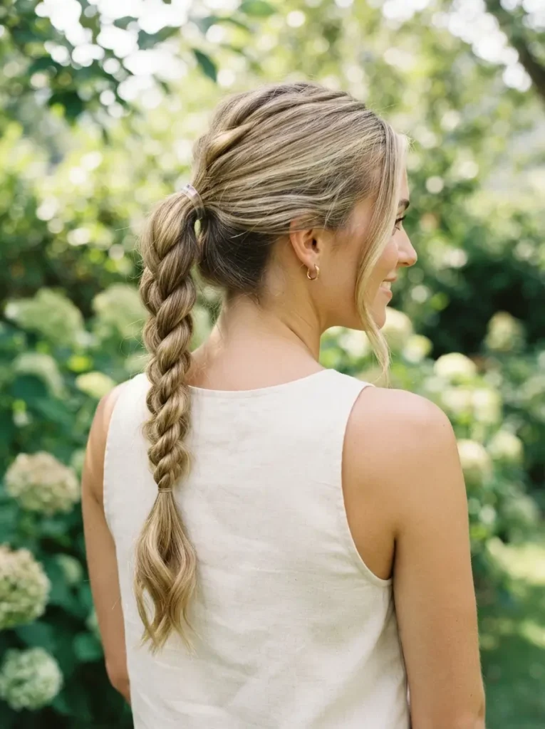 Rope Braid Ponytail