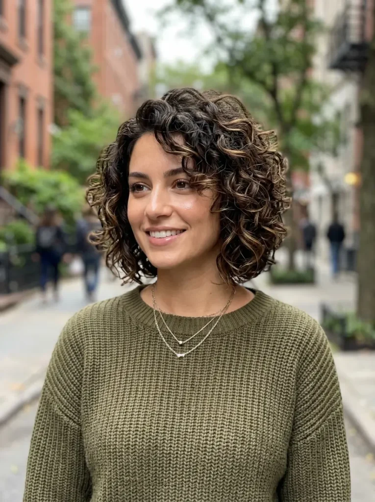 Short Curly Bob