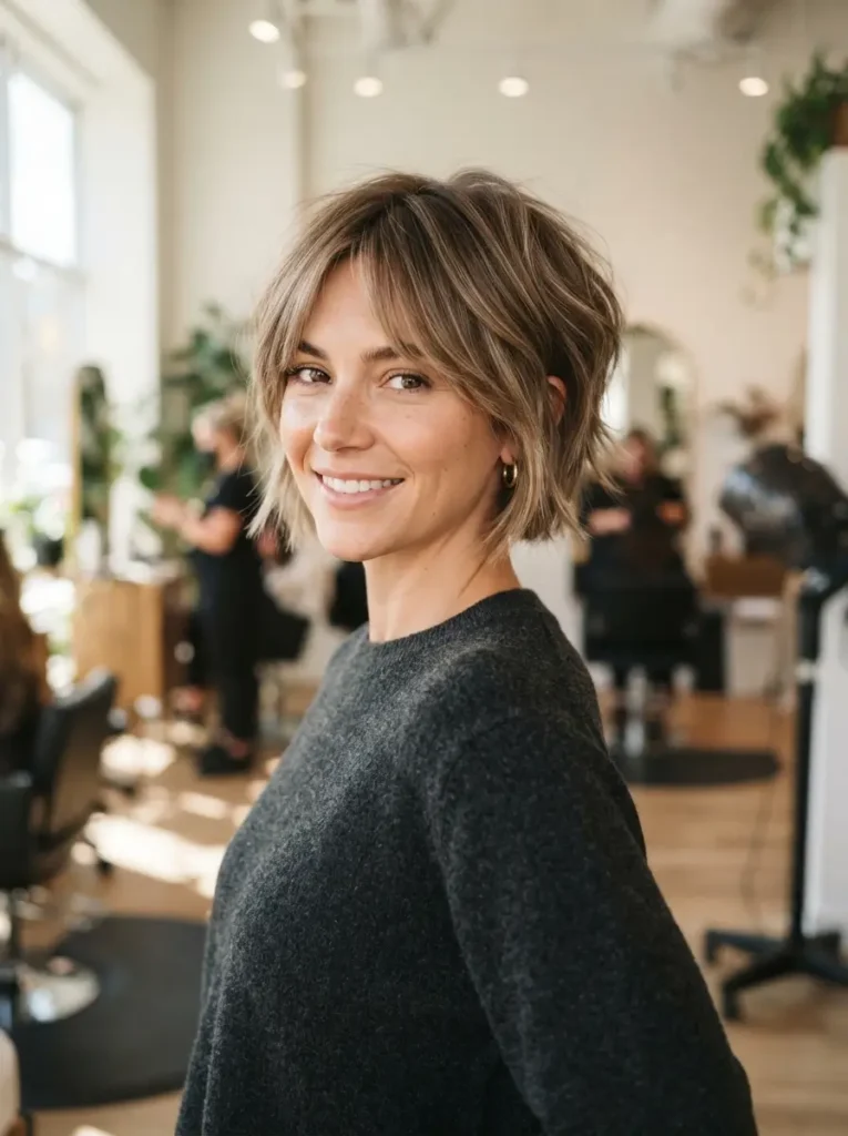 Short Layered Cut for Fine Hair