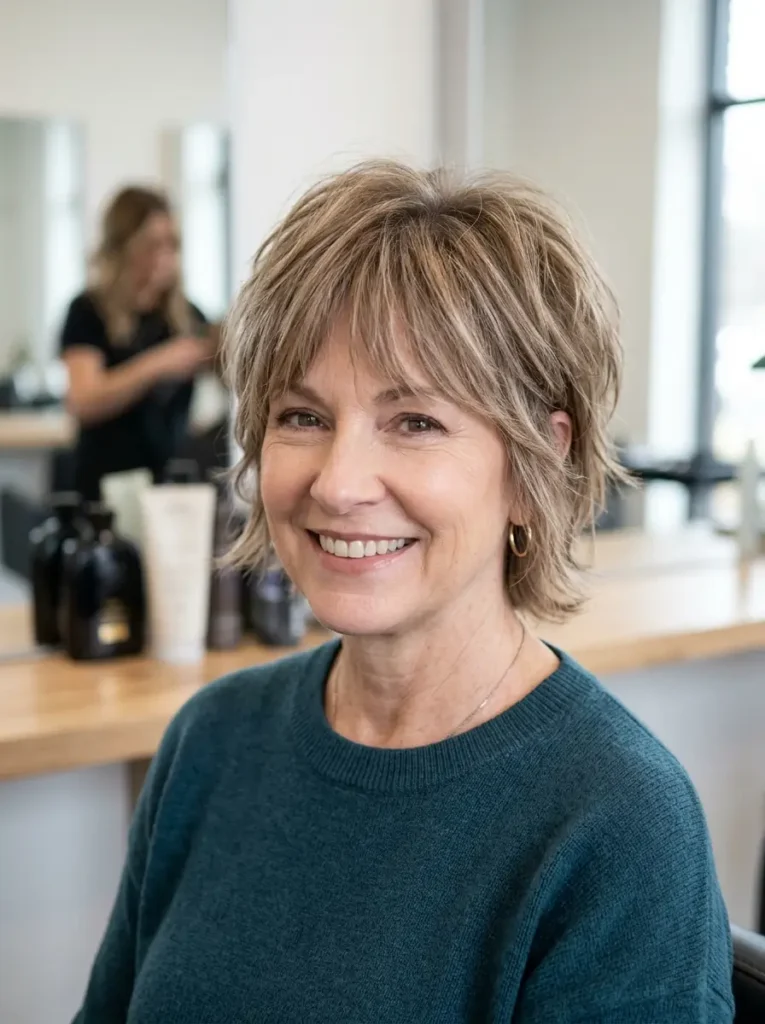 Short Shag for Thinning Hair