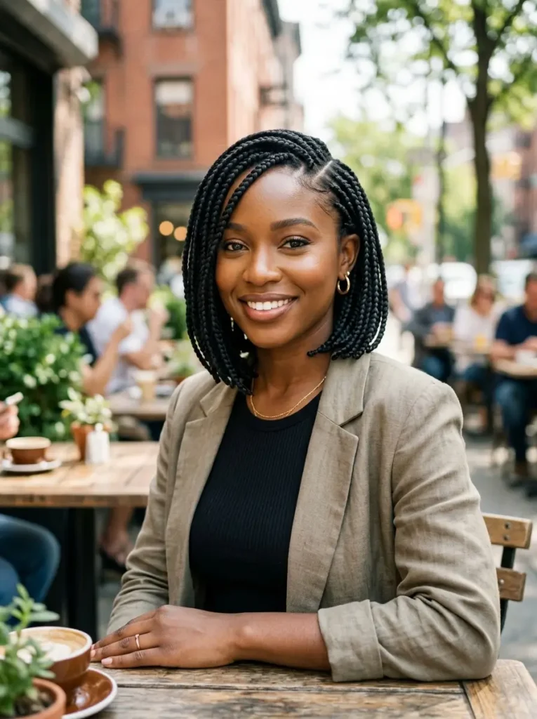 Side Part Bob Braids