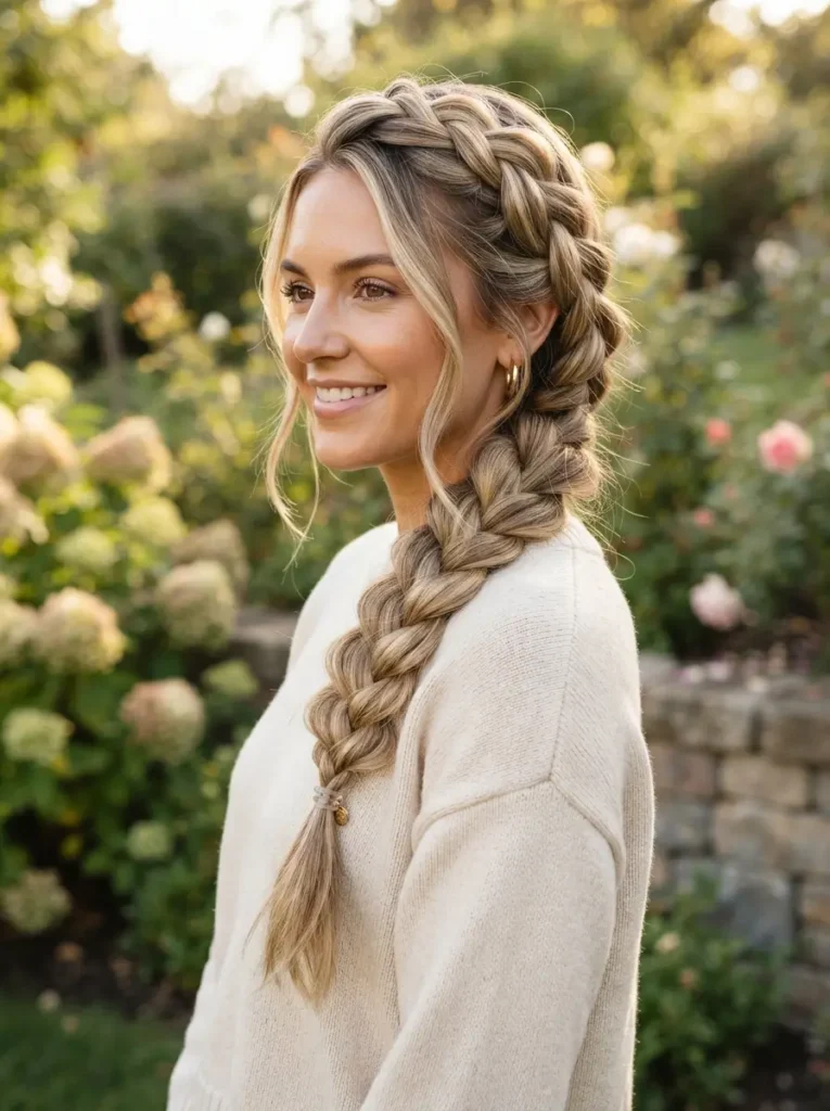Side-Swept Dutch Braid