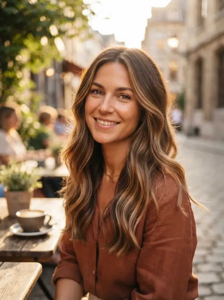 Sun-Kissed Brunette Balayage