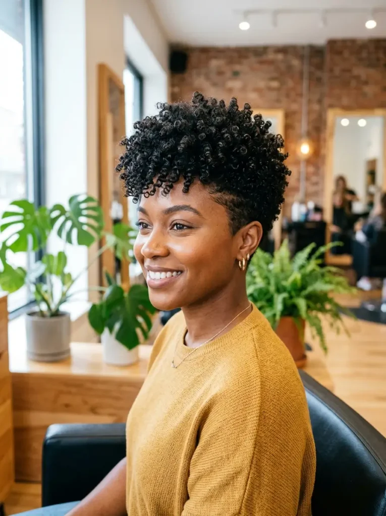 Tapered Curly Cut