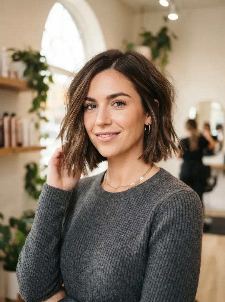 Textured Blunt Bob