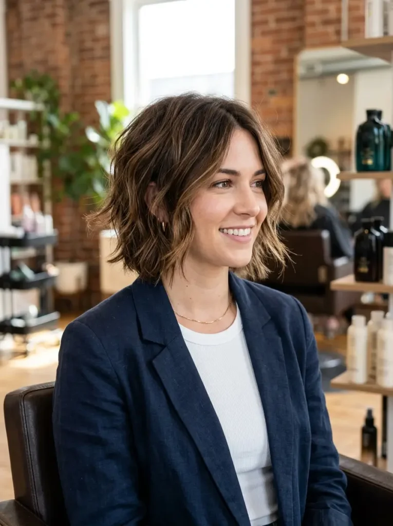 Textured Layered Bob