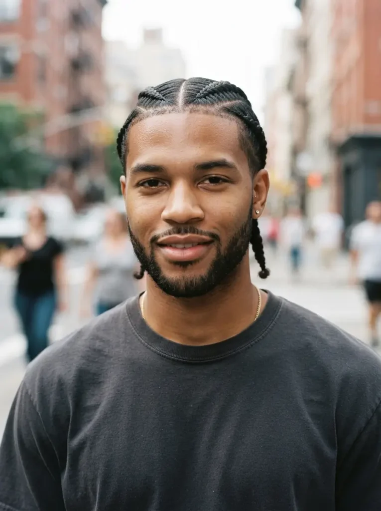 Two Cornrow Braids